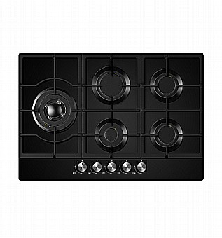 Cooktop Sauter 5 Burners Glass Surface 75 cm SHG7506 B