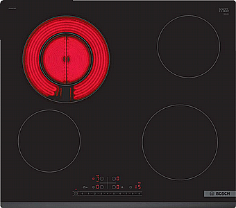 Ceramic Cooktop Bosch Black PKF631FB2Y Three-Phase