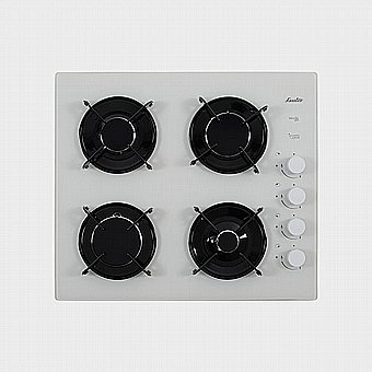 Cooktop Sauter Gas 4 Burners Glass Surface White SHG870W