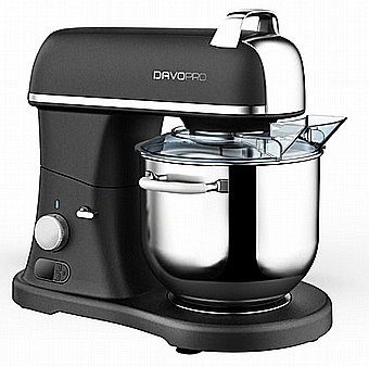 Stand Mixer Double Professional 1800W DAVO PRO DSM5740 Black Bowl 7 L