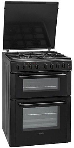 Double-Cavity Combined Gas Cooker Sauter Mehadrin SDO770B Black