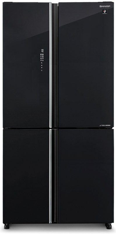 Refrigerator Sharp 4 Door Finish Glass Black SJ-8960BK