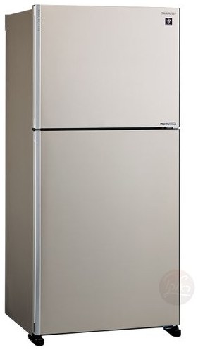 Refrigerator Sharp Top Freezer Mehadrin 556 L Net SJ-3655-BG Beige