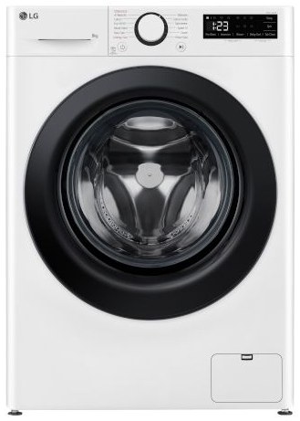 Washing Machine LG 8 kg 1200 RPM WFS8014WB Door Black