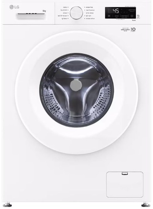Washing Machine LG 9 kg 1400 RPM VB9014WH Hebrew Panel