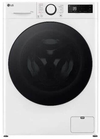 Washing Machine LG 11 kg 1400 RPM WF-11114WBB Door Black with Silver Ring