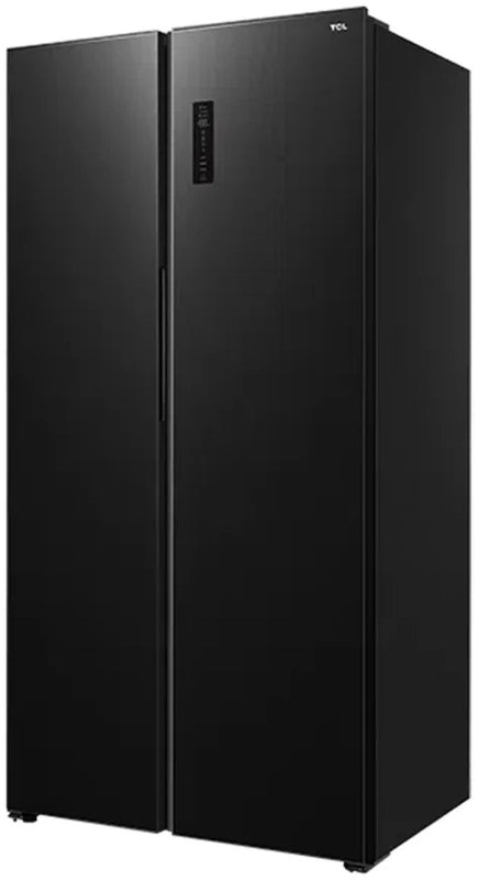 Refrigerator 4 Door TCL 466 L Glass Black P599CD BG