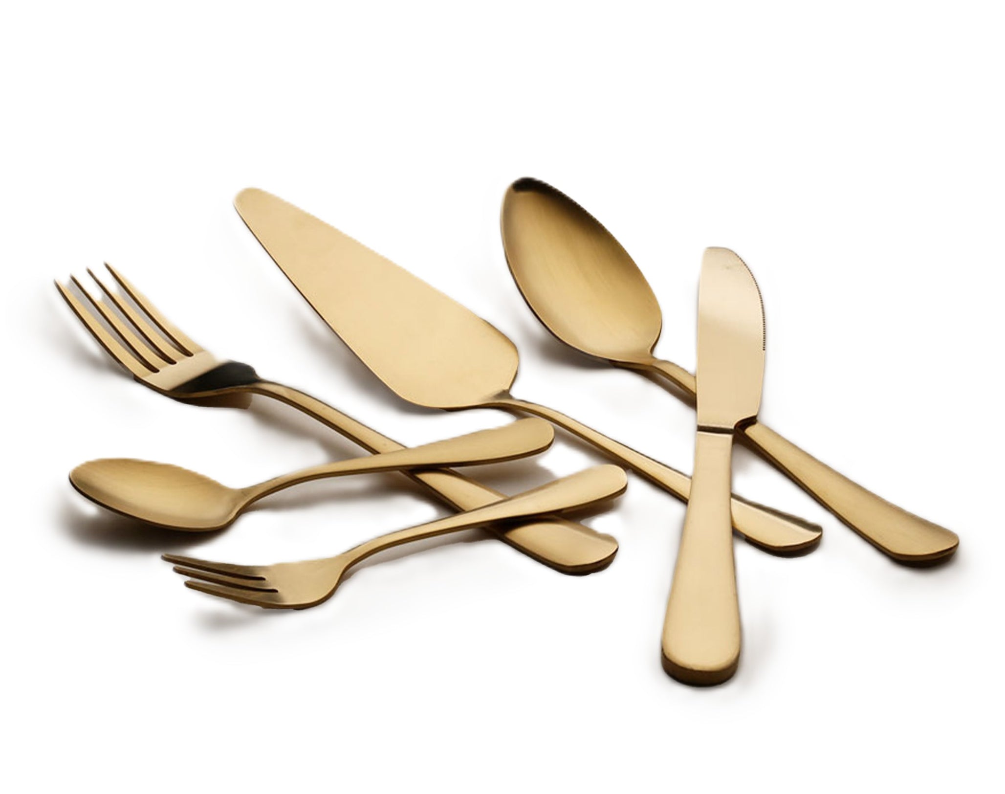 Cutlery Set 61 Pieces Stainless Steel Gold Matte