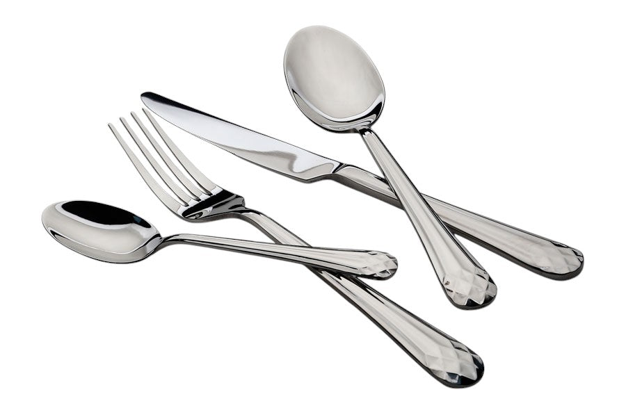 Cutlery Set 24 Pieces Hive Stainless Steel 18/10 Glossy