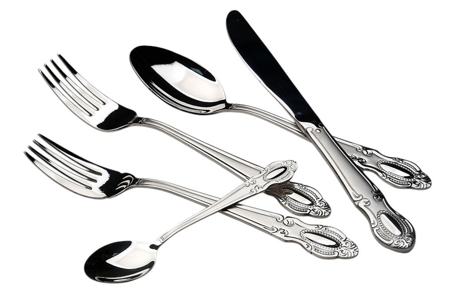 Cutlery Set 30 Pieces Stainless Steel + Matte MULINI 18/10INOX304