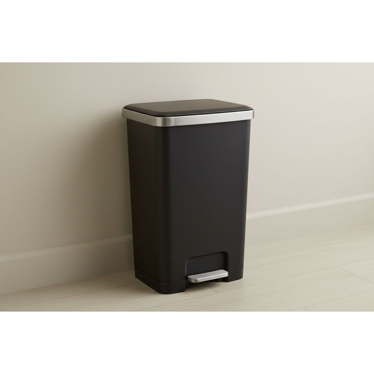 Pedal Kitchen Trash Bin 45L HANNA BASIC Black