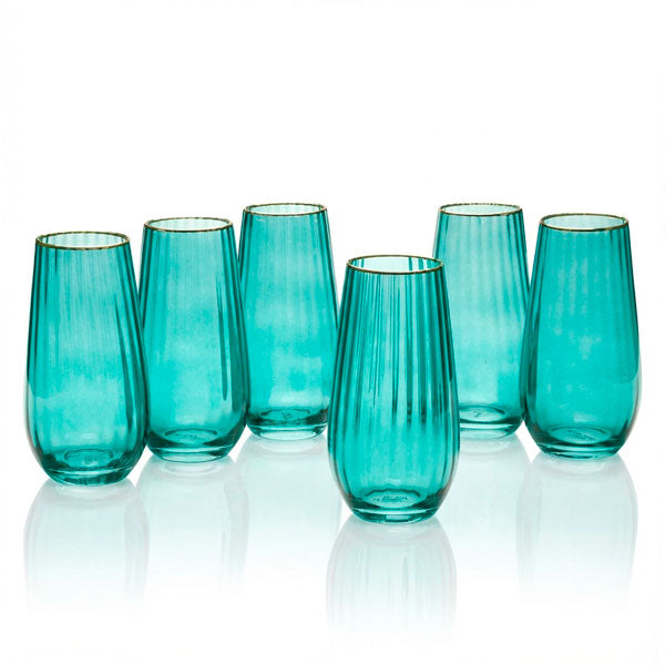 Set 6 Drinking Glasses columbia gold 480ml