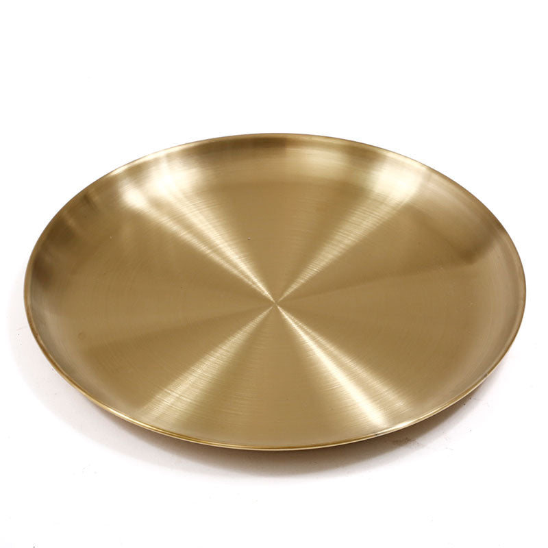 Serving Plate Stainless Steel 26X26cm in Gold DreamChef
