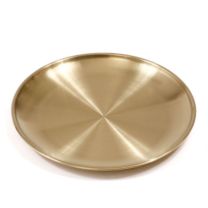 Serving Plate Stainless Steel 20X20cm in Gold DreamChef