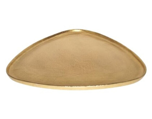 Serving Triangle Plate 41X41cm Brass Gold