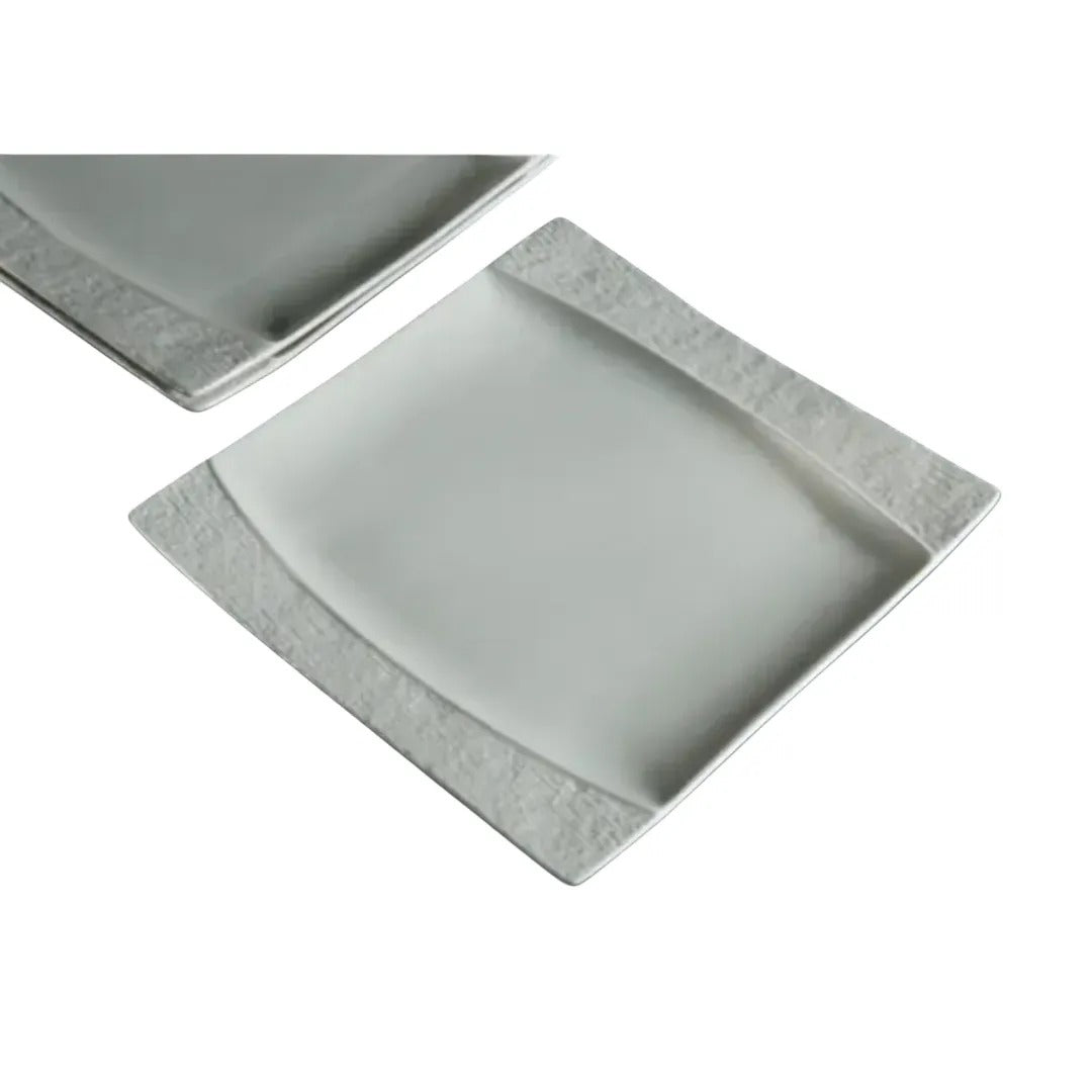 Serving Porcelain Plate Appetizer 18X18cm in White