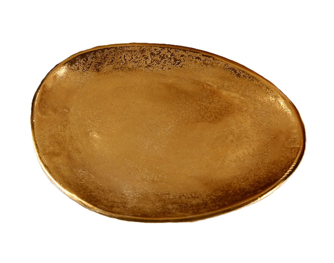 Serving Plate 29X25cm BrassGold
