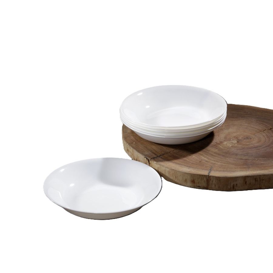 White Soup Plate 22cm in OPAL
