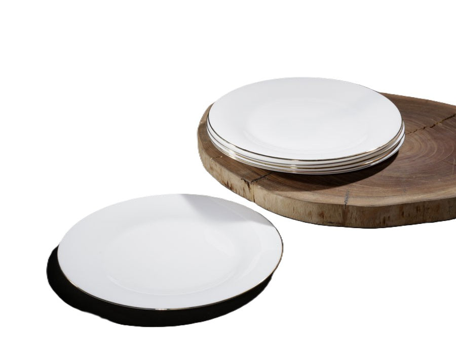 Gold Plate 28cm with Stripe OPAL