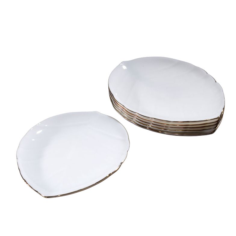 Gold Plate 19cm with Stripe OPAL