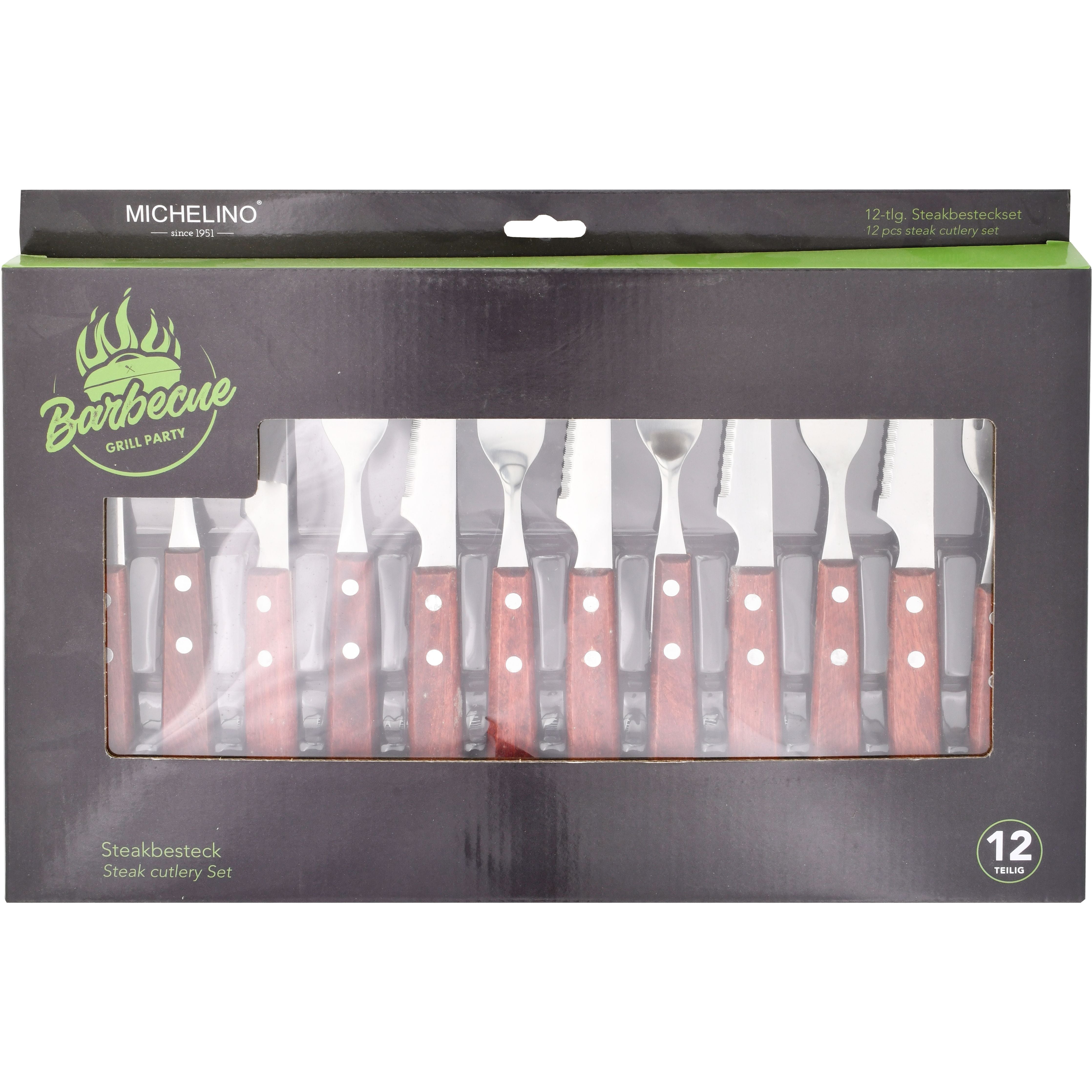 Set 12 Pieces Forks Knives Steak CARK