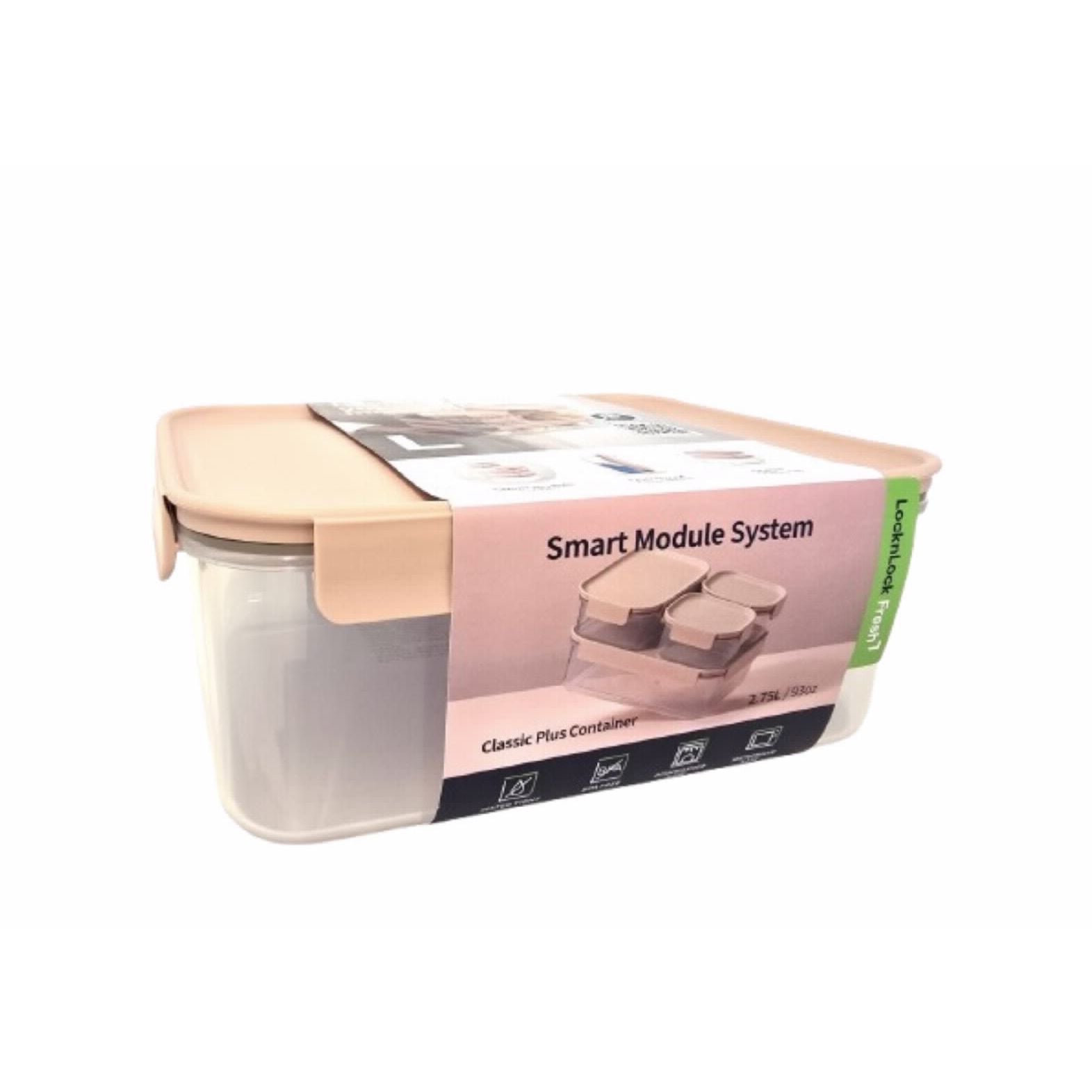 Pink Storage Box 2.75L Lid Series Classic Plus 242x195x99 mm L&L