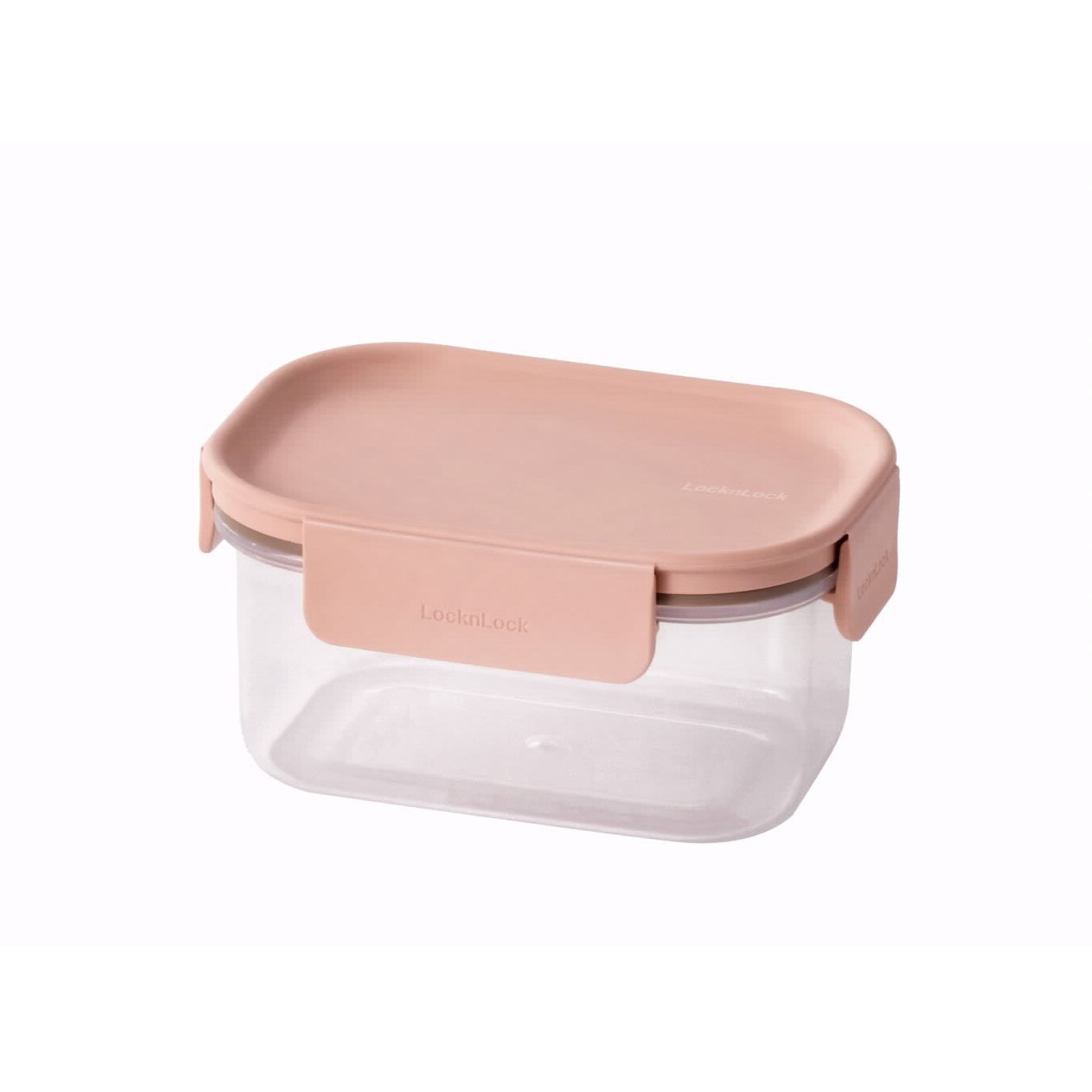 Pink Storage Box 385ml Lid Series Classic Plus 138x99x67L&L mm