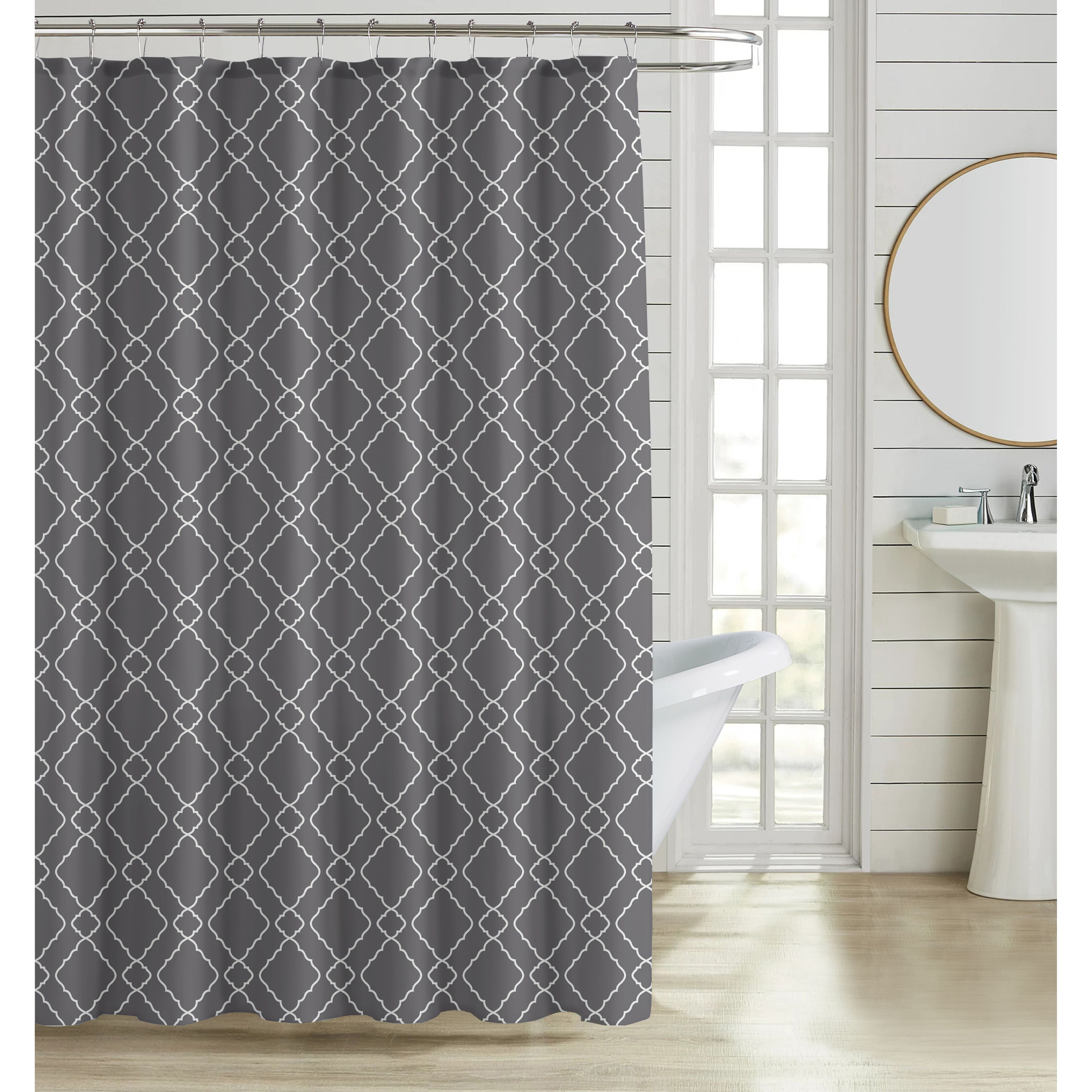 Grey Shower Curtain Canvas 120*180cm