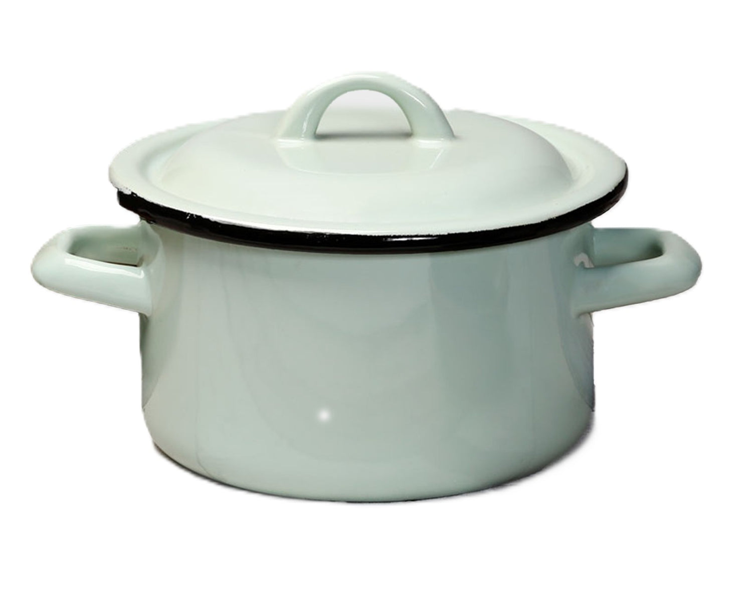 Enamel Pot Tall 3.5L Diameter 20cm Green Mint DreamChef Delicious