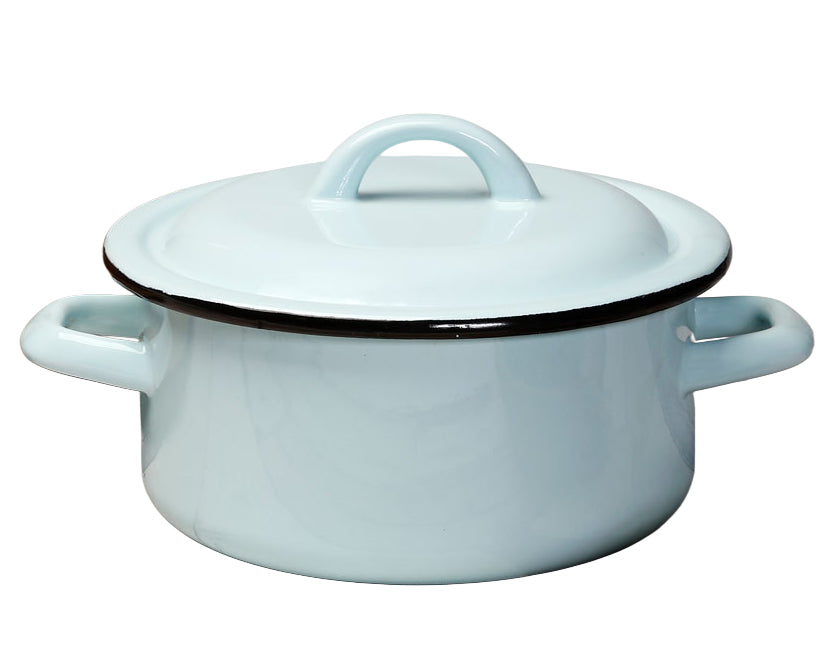 Enamel Pot Low Diameter 20cm 2.5L DELICIOUS PRO DREAM CHEF