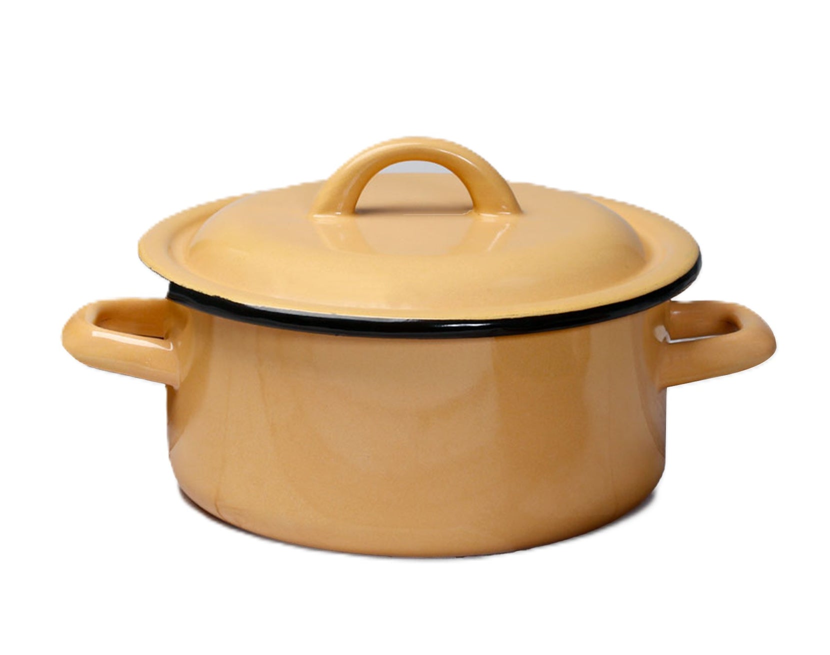 Enamel Pot Low 4.5L Diameter 24cm Orange DreamChef Delicious