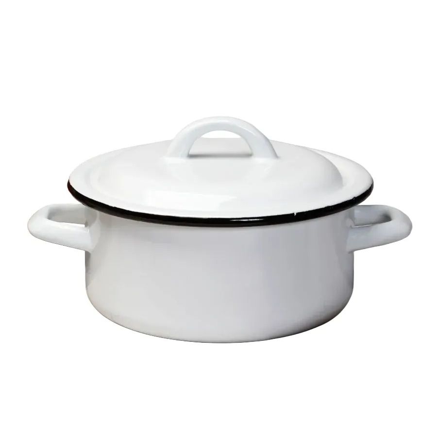 Enamel Pot Low Diameter 24cm 4.5L DELICIOUS PRO DREAM CHEF