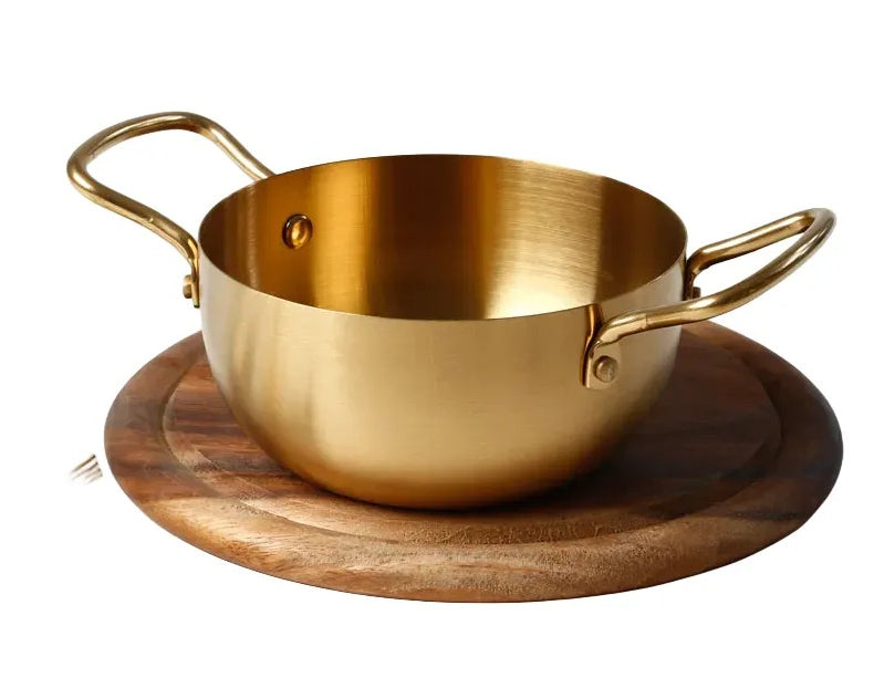 Serving Gold Pot Stainless Steel 31X20X9 1.6L
