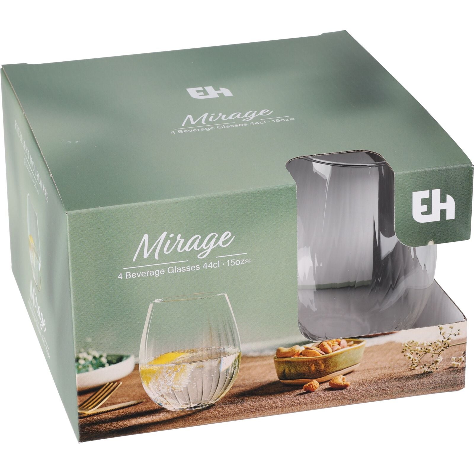 Glass Set 4 Cups 440ml