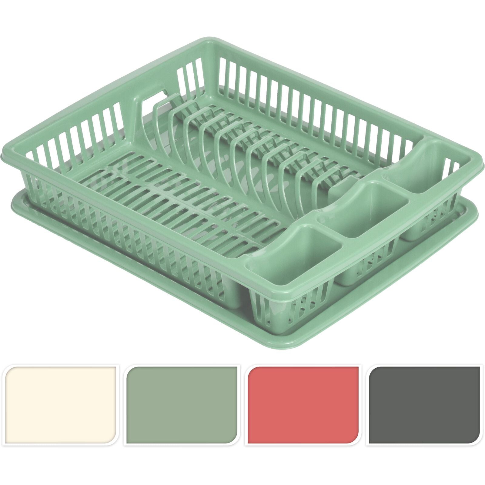 Plastic Dish Rack with Tray 46*36.5*8cm