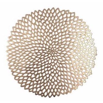 Gold Set 4 Placemats 38*38cm SHINY