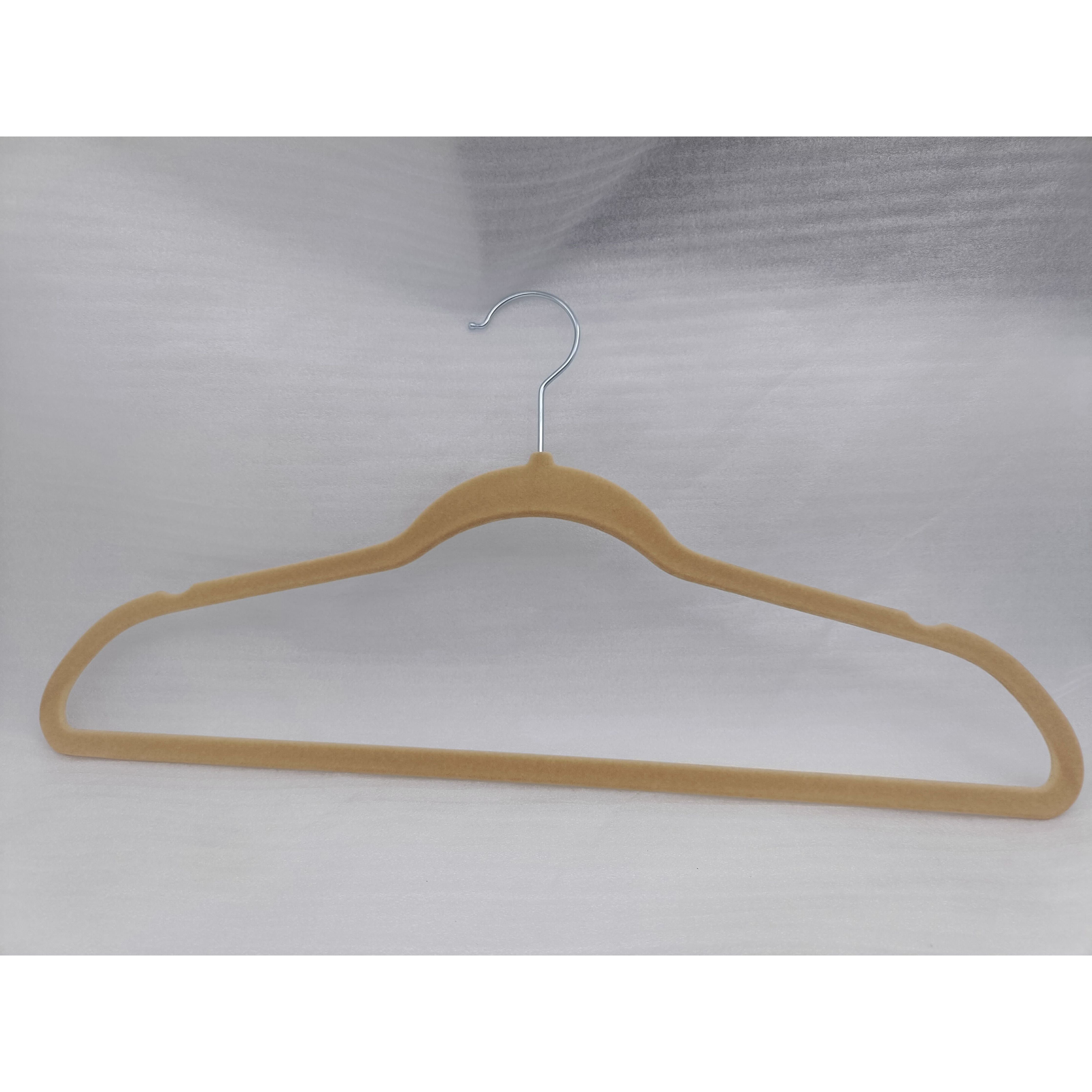 Velvet Beige Set 5 Hangers