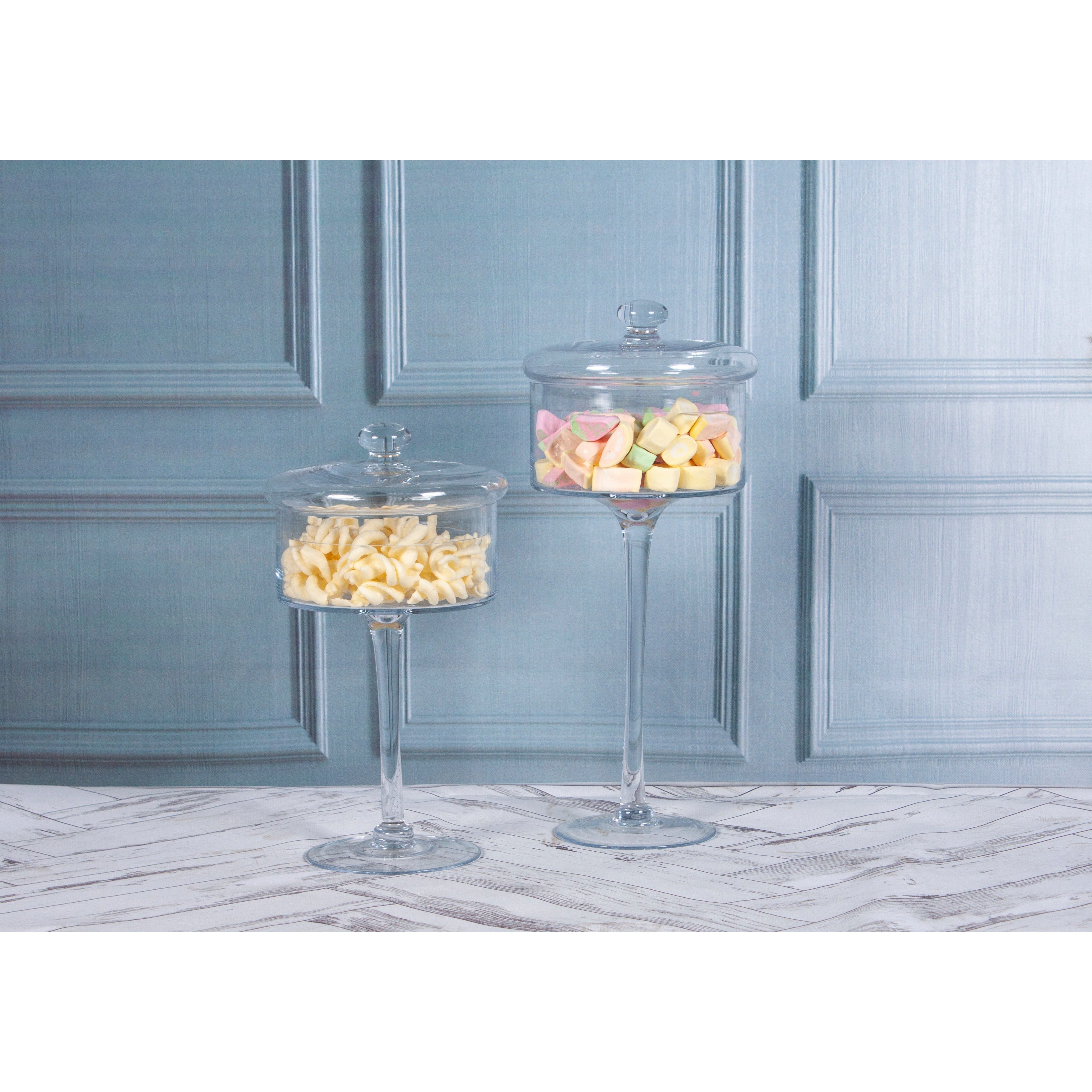 Storage Glass Stand On Foot 41.50cm