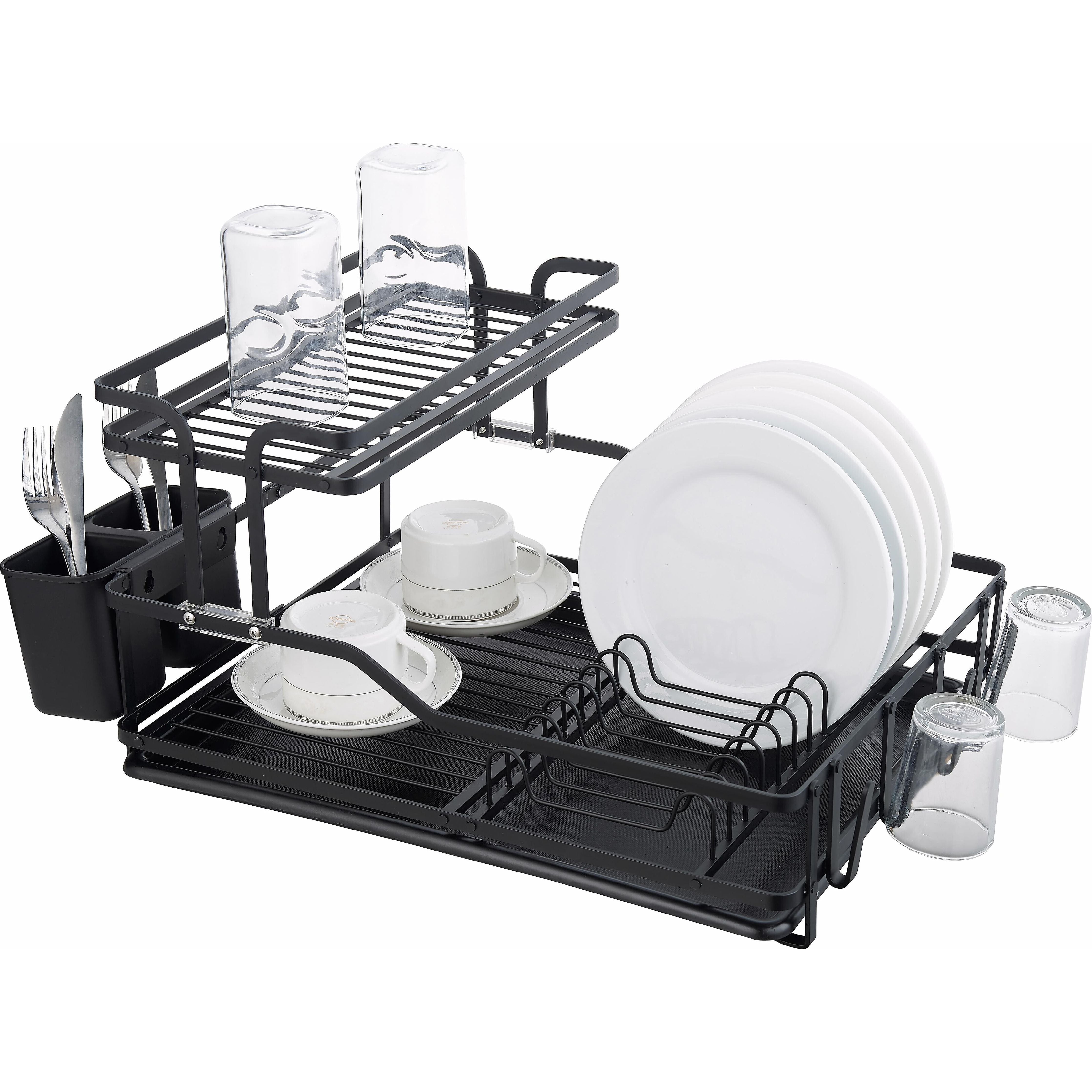 Black Rack Drying Dishes DELUXE ALU