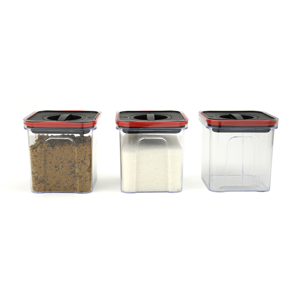 Storage Plastic Set 3 Boxes 700ml TWIST & LOCK