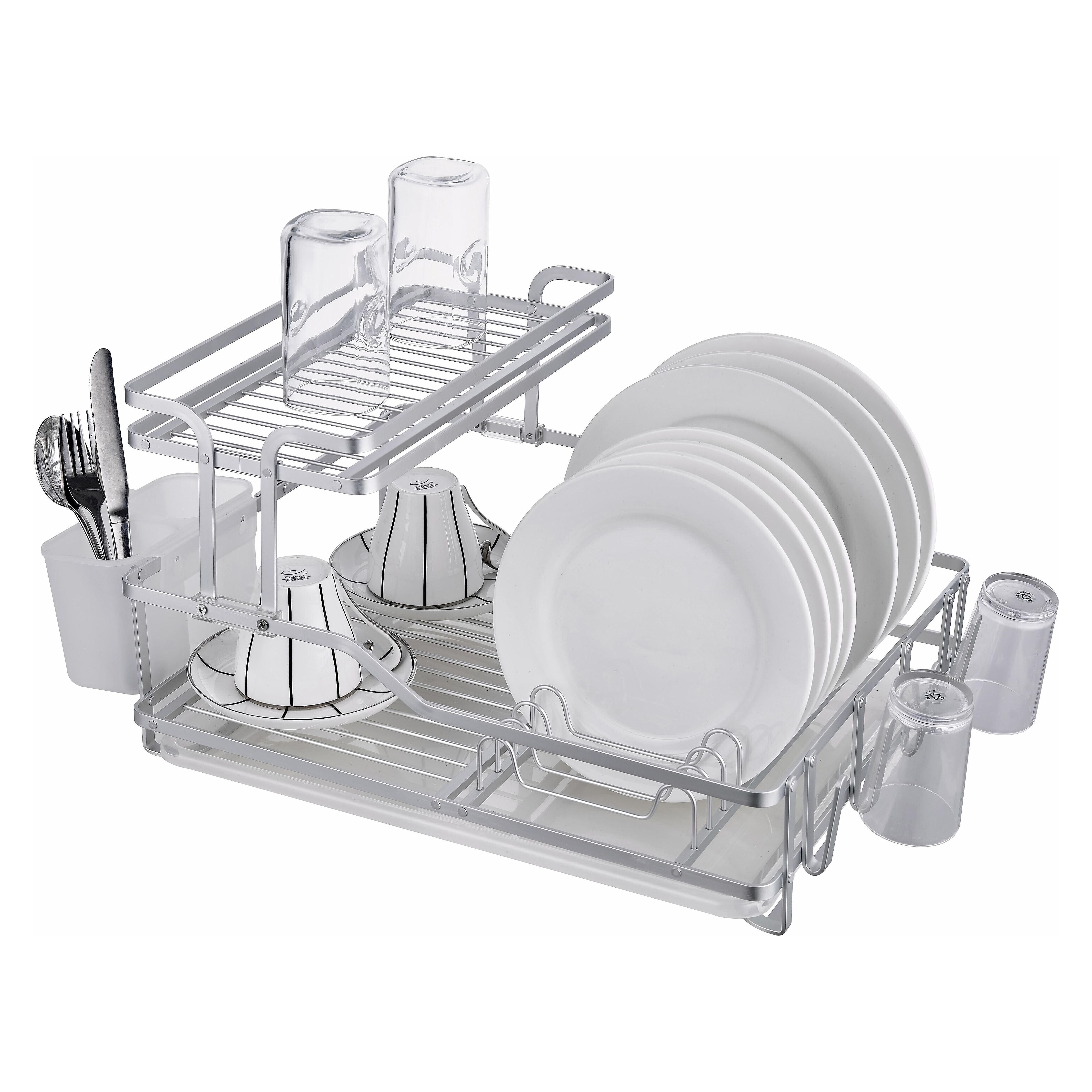 Silver Rack Drying Dishes DELUXE ALU