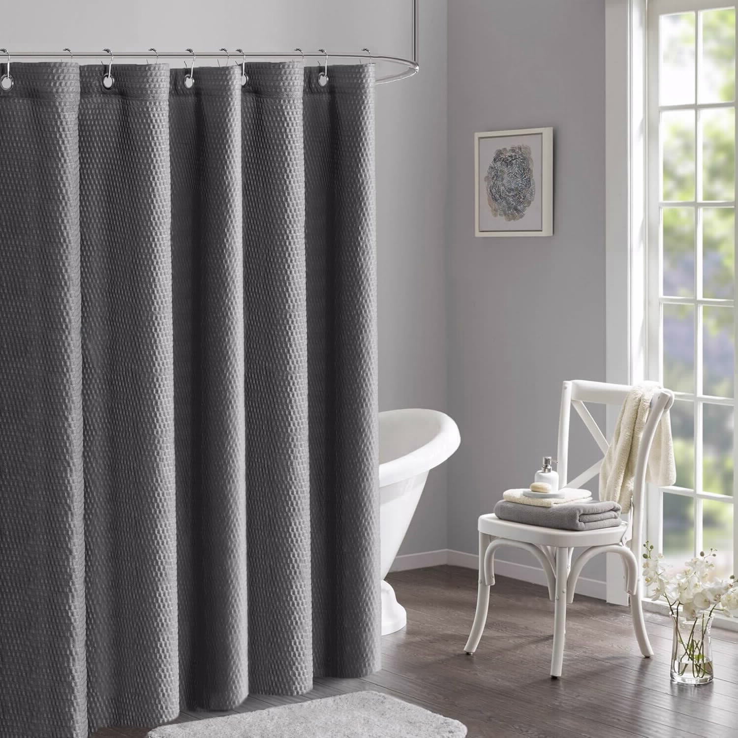 Grey Curtain Bath 180*180