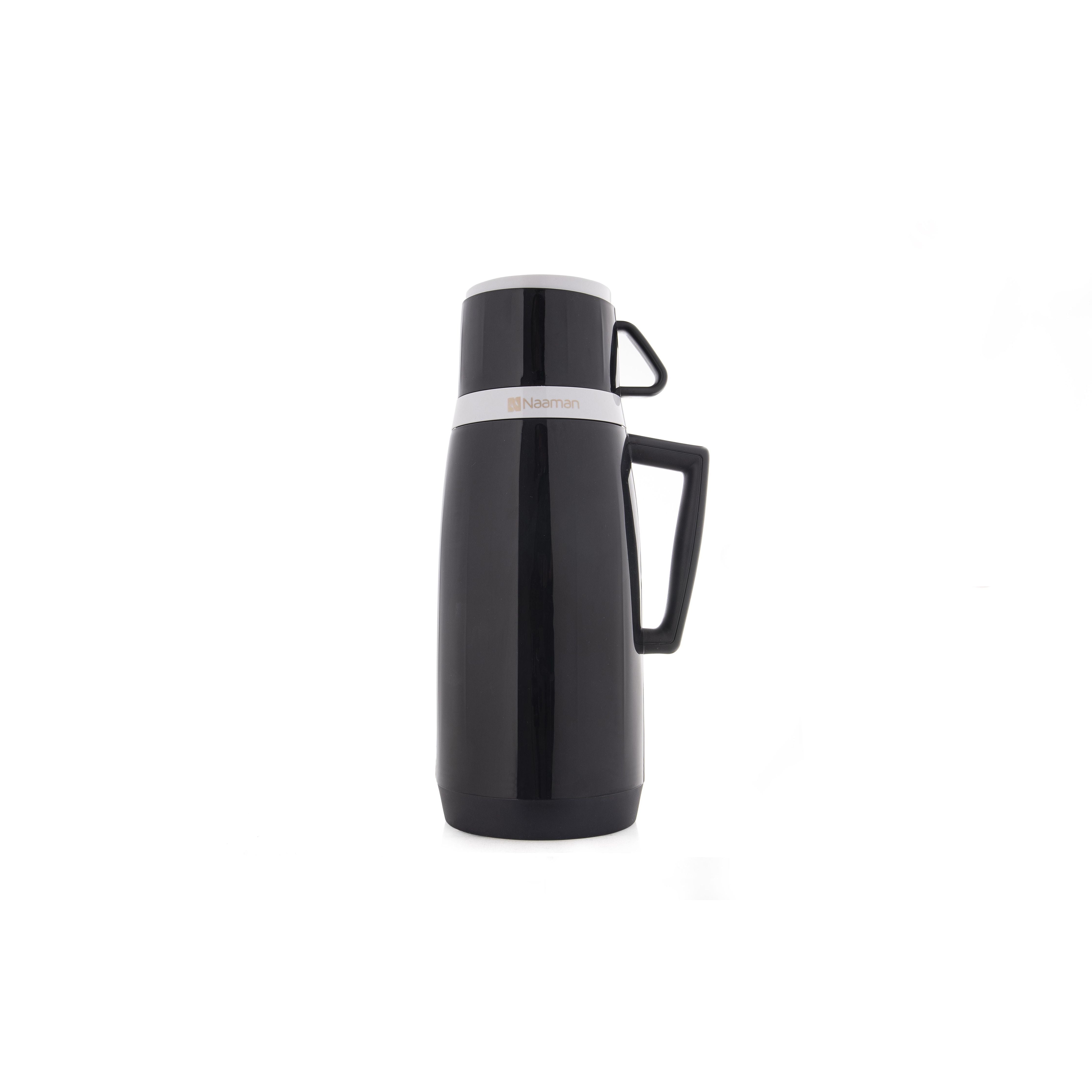 Black Thermos 500ml Glass