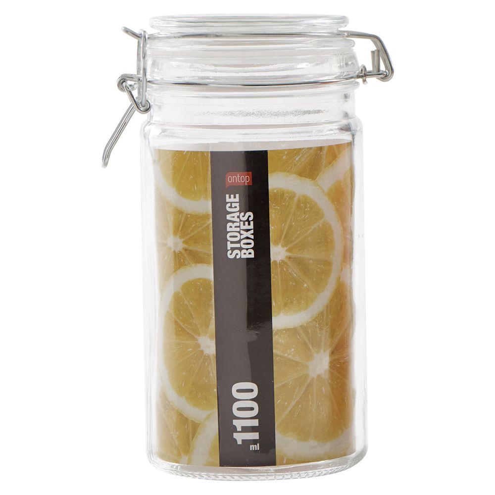 Glass Jar with Lid Vacuum 1100ml