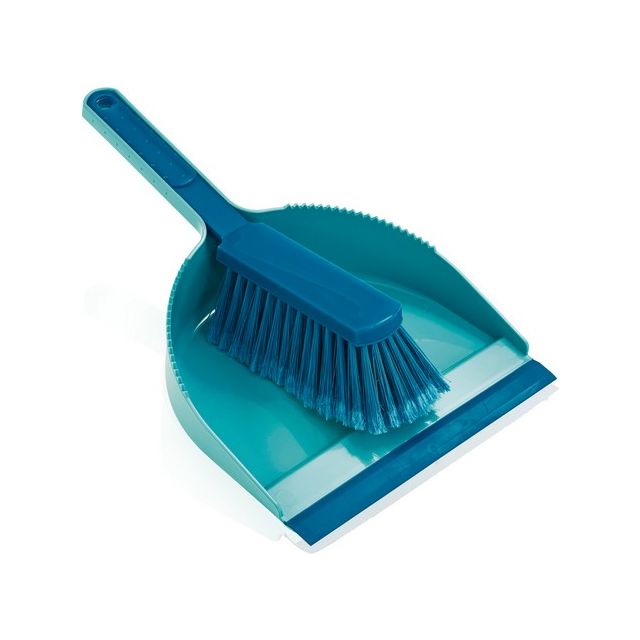 Silicone Set Dustpan with Stripe and Brush