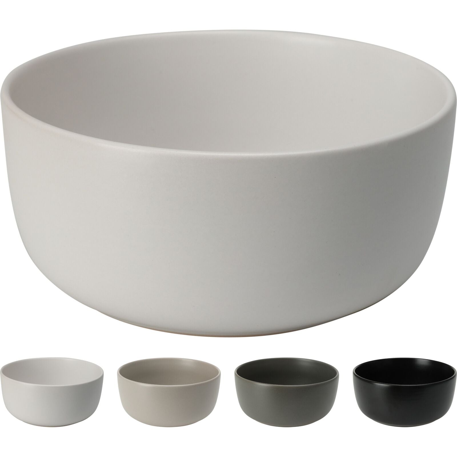 Ceramic Black Soup Bowl 15.5cm