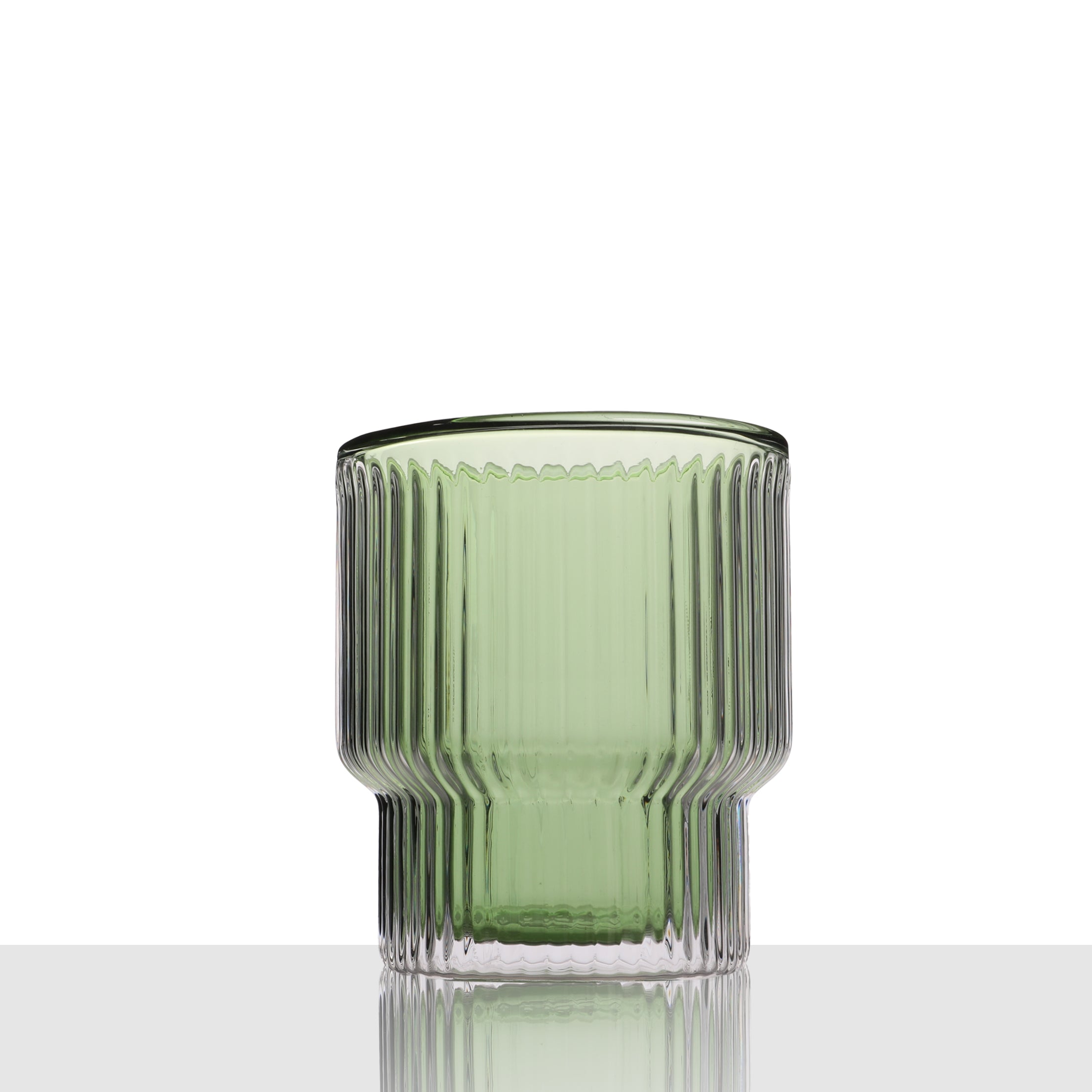 Glass Green Cup 250ml Double Wall