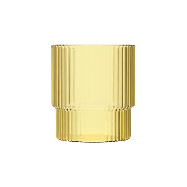 Glass Yellow Cup 350ml Colored SW