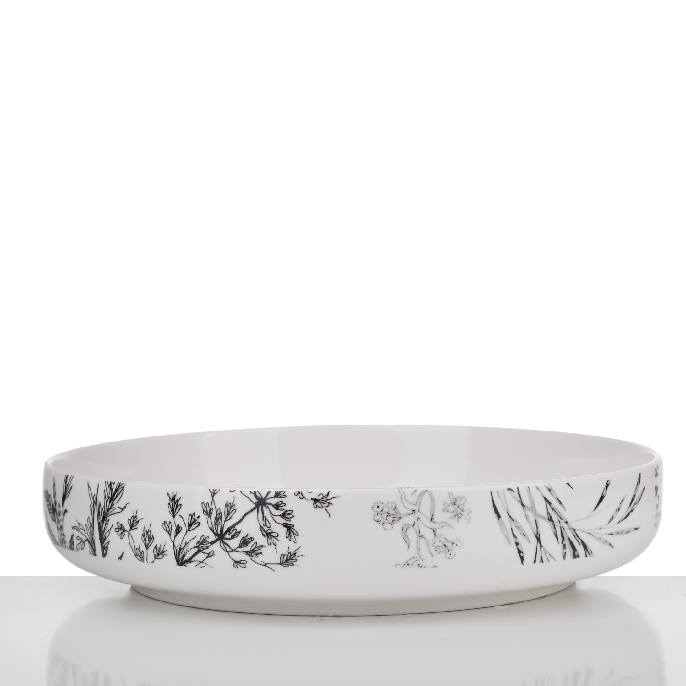 Soup Tureen 19cm Flowers Porcelain New Bon casual