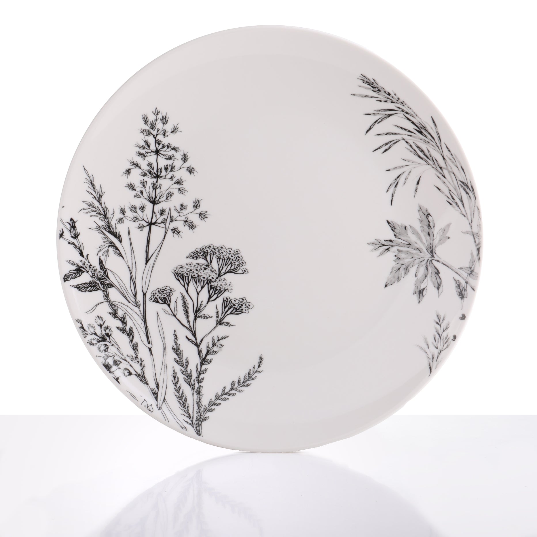 Serving Plate Appetizer 19cm Flowers Porcelain New Bon Casual